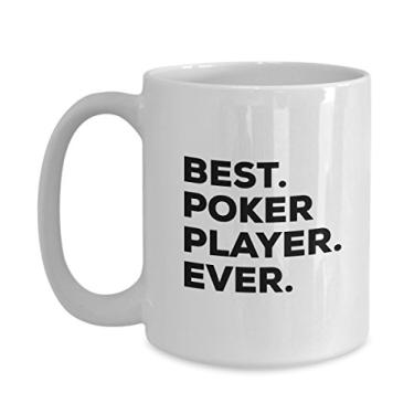 Imagem de Presentes de jogador de pôquer – Melhor jogador de pôquer – Caneca de café – Para uma ideia de presente – Adicione ao conjunto de caixas de presente – Ideias engraçadas de presente – Aniversário