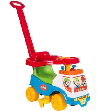 Imagem de Totoka Plus Menino Carrinho Andador Bebê Com Proteção E Empurrador Cardoso