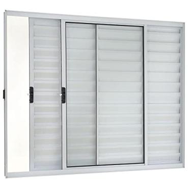 Imagem de Janela Veneziana 3 Folhas Direita Branco 100x100cm Ecosul Esquadrisul Branco