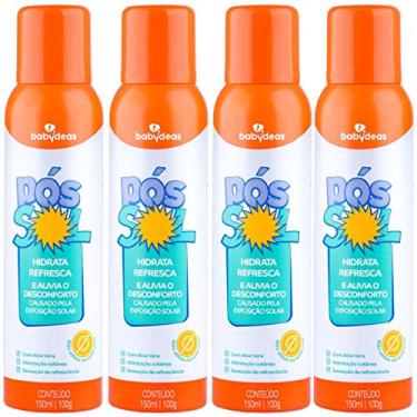 Imagem de 4 PÓS SOL INFANTIL REFRESCANTE - 150ML - BABYDEAS
