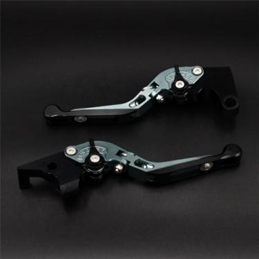 Imagem de EEASSA Guiador de freio de embreagem de motocicleta CNC ajustável dobrável alavanca de embreagem de freio para Honda CBR500R CB500F CB500X CBR CB 500 R F X 2013-2018 (cor: pequeno)