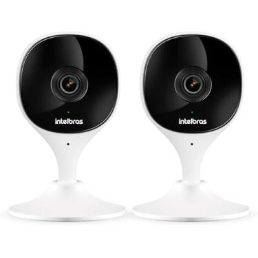 Imagem de Kit 2 Câmeras Wi-Fi com Aúdio e Inteligência Artificial iMx C Intelbras Visão Superwide Branca