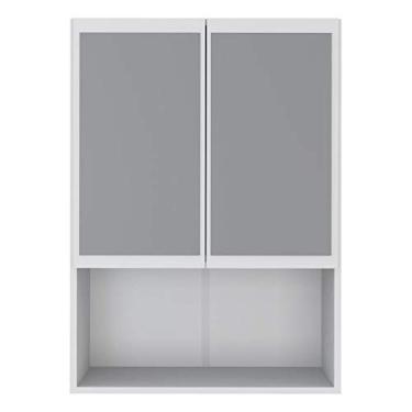 Imagem de Armário de Banheiro com Espelho e 2 Portas Multimóveis Fg3062 Branco