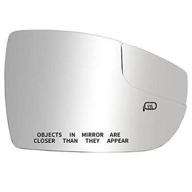 Imagem de LOIYLLEN Substituição do espelho lateral do passageiro para espelhos Ford Focus 2012 2013 2014 2015 2016 2017 2018 - Vidro espelhado convexo, espelho retrovisor do lado direito com aquecimento