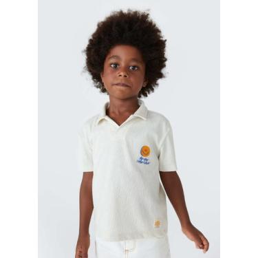 Imagem de Camiseta Polo Infantil Menino Toddler Com Linho - Hering