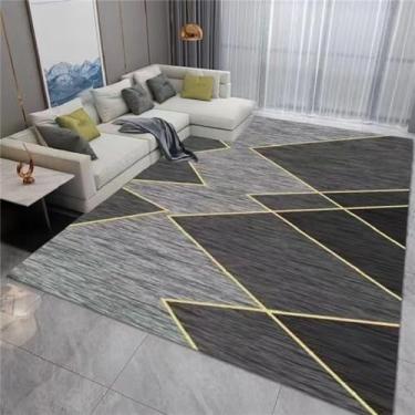 Imagem de Tapete estampado para quarto, sala de estar, janela saliente, mesa de chá, cobertor de cabeceira quadrado doméstico, 4,120cm x 160cm