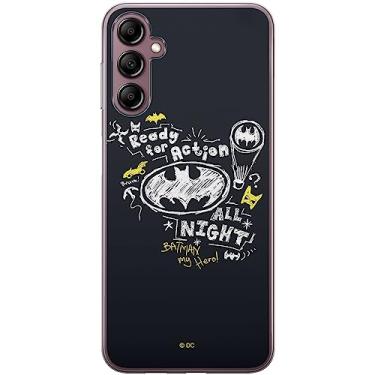 Imagem de ERT GROUP Capa de celular para Samsung A14 4G/5G original e oficialmente licenciada DC padrão Batman 014 otimamente adaptada à forma do celular, capa feita de TPU