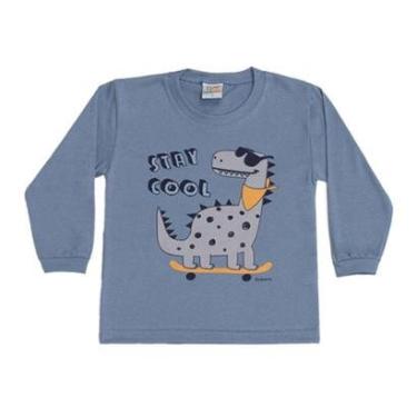 Imagem de Pijama Infantil Brilha No Escuro Dinossauro Stay Cool Dadomile-Masculino