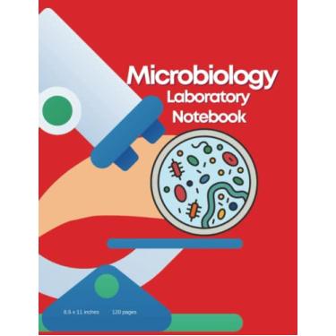 Imagem de Caderno de Laboratório de Microbiologia: Caderno de Relatório de Laboratório para Pesquisadores de Estudantes de Microbiologia | 120 Páginas | 21,6 x 28 cm | Papel quadriculado | Brochura macia e