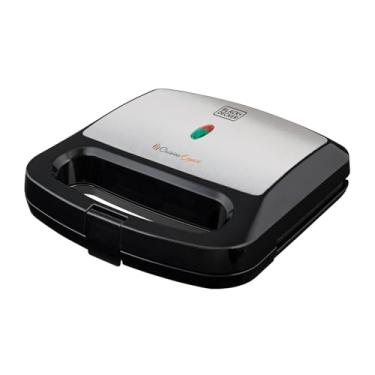 Imagem de BLACK+DECKER Sanduicheira Elétrica, Potência 750W, Ideal para Preparação de Sanduíches e Mistos, Modelo SM800, 220V