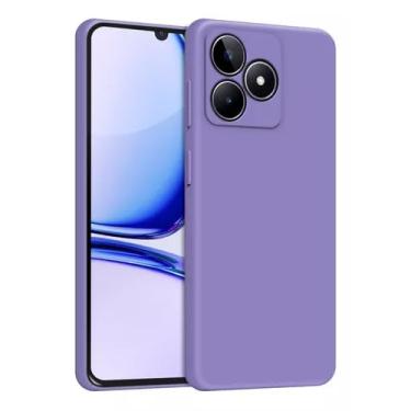 Imagem de Capa Capinha Compatível Realme C53 Silicone Aveludada Premium (LILAS)