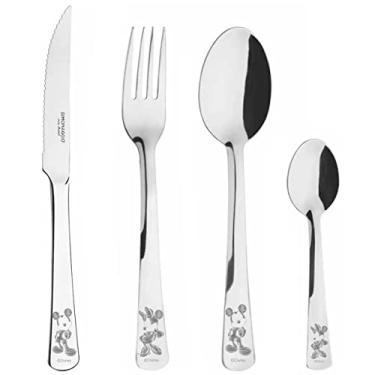 Imagem de Conjunto de Talheres 24 Peças em Aço Inox Disney Minnie & Mickey – Estampa Divertida e Material Resistente – Ideal para Deixar a Mesa Mais Encantadora – Simonaggio