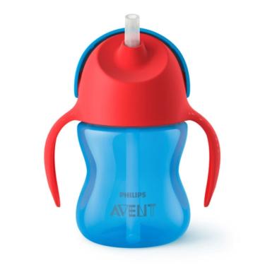 Imagem de Copo Dino com Canudo 200ml Vermelho - Philips Avent