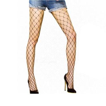 Imagem de Meia-Calça Arrastão Yaffa Y2009 Trama Aberta - Yaffa Lingerie, Preto, 