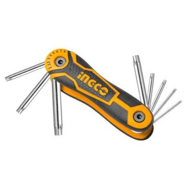 Imagem de Jogo de Chave Torx Longa Canivete INGCO, HHK14083
