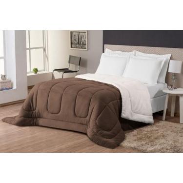 Imagem de Coberdrom Edredom Manta Cobertor Sherpa Pele de Carneiro Casal Queen T