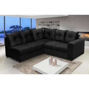 Imagem de Sofá de Canto 5 Lugares Califórnia 183Cm Veludo Light -Sofá na Web, Pr