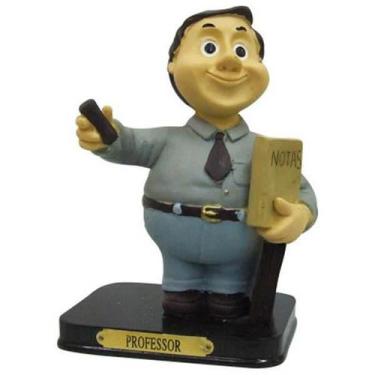 Imagem de Boneco Profissional Professor Miniatura Decoração 14cm - Zona Livre