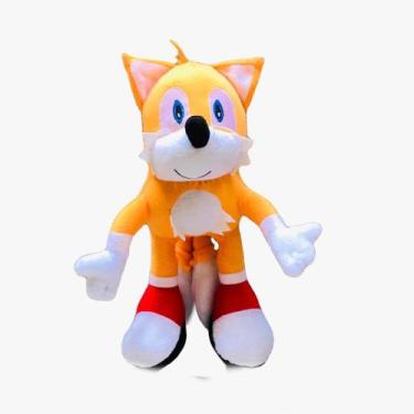 Imagem de Boneco Tails de Pelúcia Amarelo 50cm - RB.Variedades
