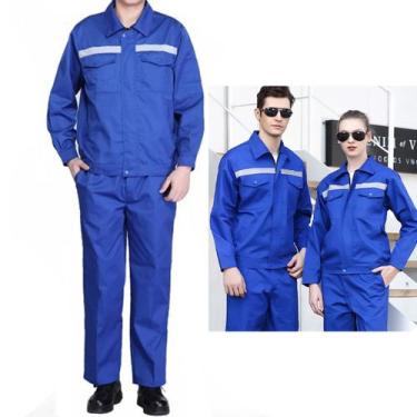 Imagem de Conjunto Uniforme Profissional EPI Segurança Trabalho Faixa Refletiva 