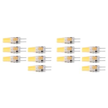 Imagem de Lâmpada GY6.35, 12 Unidades 5W AC DC12V Luz Branca Quente Lâmpada COB ângulo de Feixe de 360 ​​graus Lâmpada de Teto de Silicone para Lustres Lâmpadas de Teto Lâmpadas de