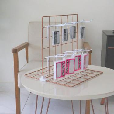 Imagem de Expositor para Chaveiro e Bijuteria 0,30 x 0,30m com 8 Ganchos - LM Ba