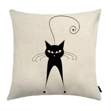 Imagem de Almofada Cat Estampada 40x40cm E4 - FASTLAR