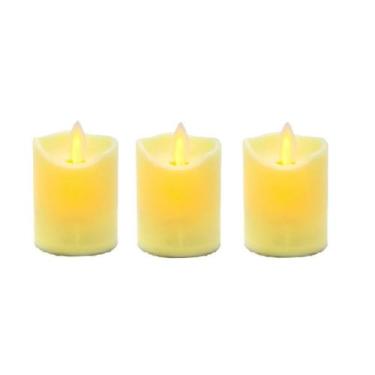 Imagem de 3 Vela Led Eletrônica Decorativa Simula Luz Acesa - Inter