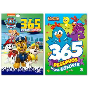 Imagem de Kit 365 Desenhos : Galinha Pintadinha + Patrulha Canina - Ciranda Cult