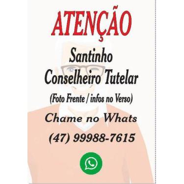 Imagem de 02 Milheiros Santinho Conselho Tutelar (Foto Colorida Frente - 7x10 cm