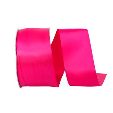 Imagem de Reliant Ribbon Cetim dupla face - Fita DFS, 5,5 cm X 50 jardas, rosa chocante