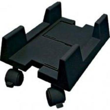 Imagem de Suporte Para Cpu Preto Com Rodas
