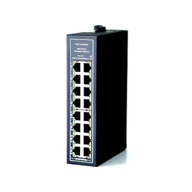 Imagem de WIWAV Wdh-16Gt-Dc 10/100/1000Mbps Switches Ethernet Industriais Gigabit Não Gerenciados de 16 Portas com Trilho Din/Montagem Na Parede (Listado Pela Ul, Sem Ventoinha, -30°C~75°C)