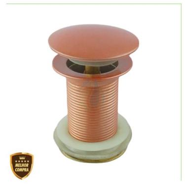 Imagem de Valvula Ralo 7/8 Click Up Inteligente Em Metal Inox Rose Para Banheiro