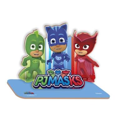 Imagem de Personagens em MDF Decoração de Mesa de Festa Média - PJ Masks - 1 uni