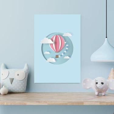 Imagem de Placa Decorativa Balão Praia Infantil 30x40cm - Quartinhos