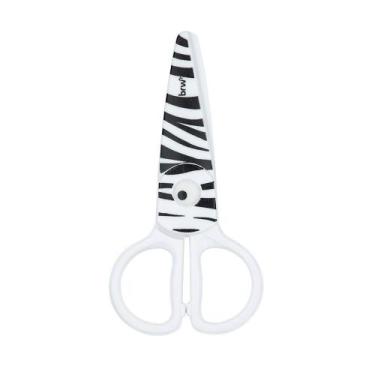 Imagem de Tesoura Plástica 13cm Pet Zoo Animais Sem Lâmina Brw  1ª Infancia  Mat