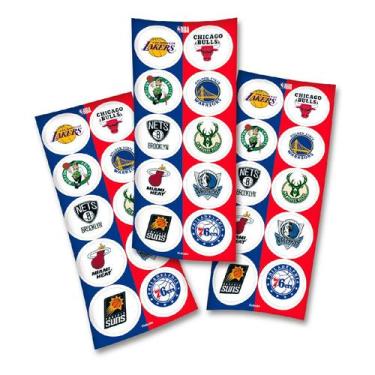 Imagem de Adesivo Redondo - NBA - 30 unidades - FestColor - Rizzo