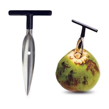 Imagem de Fura Coco Profissional Inox Abridor De Coco Fácil Aço Inox - Mimo Styl