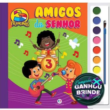 Imagem de Livro 3 palavrinhas - Amigos do Senhor Livro com Aquarela Crianças Cir