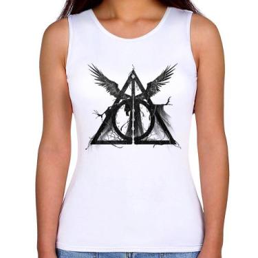 Imagem de Regata Feminina The Tale of the Three Brothers - Foca na Moda, Branco,