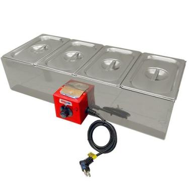 Imagem de Derretedeira Chocolateira eletrica 4 cubas Zepper CH40E, 110V