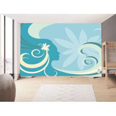 Imagem de Papel de Parede Infantil  Floral  (folha med. 90x300 cm) - Decor Atitu