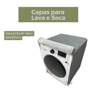 Imagem de Capa para secadora brastemp 10kg impermeável flex - Capas Flex, Cinza