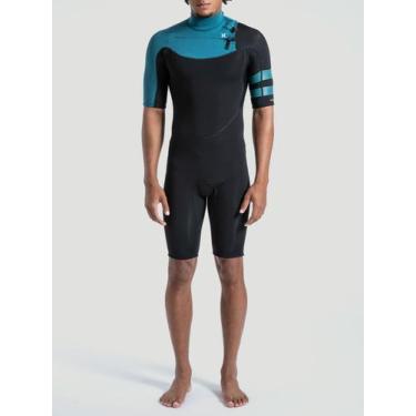 Imagem de Short John Hurley Advant 2/2mm Ss Springsuit Masc. Esmeralda, M, Verde