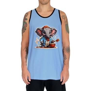 Imagem de Camiseta Regata Tshirt Chefe Elefante Cozinheiro Cozinha 1 - Enjoy Sho