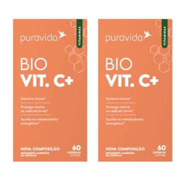 Imagem de Kit 2 Vitamina C Lipossomal Puravida 1000mg - Pura Vida , Sem Sabor