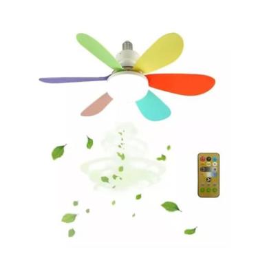 Imagem de Ventilador com controle De Teto Com 3 Tons Luz 30w Bocal E27 - FAN-FHT