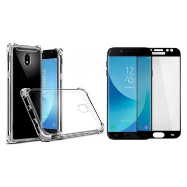 Imagem de Kit Capinha Antichoque + Vidro 3D Para Samsung Galaxy J7 Pro - HRebros