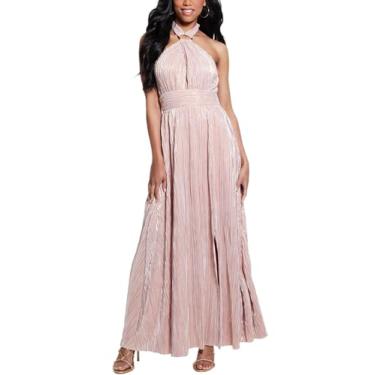 Imagem de GUESS Vestido Angel feminino sem mangas, Ouro rosa - Multi, 44